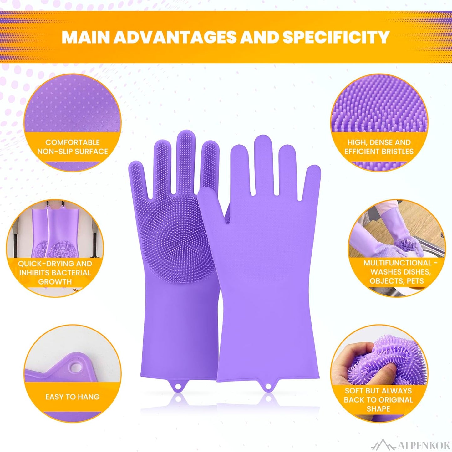 Silicone Scrubber Cleaning Gloves™