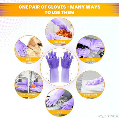 Silicone Scrubber Cleaning Gloves™