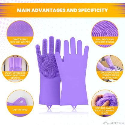 Silicone Scrubber Cleaning Gloves™
